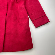 Load image into Gallery viewer, Girls Hathaway Kids, red jacket / coat, L: 58cm, FUC, size 6,