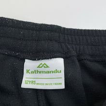 Load image into Gallery viewer, Unisex Kathmandu, black fleece pants, elasticated, Inside leg: 67cm, GUC, size 12,