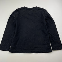 Load image into Gallery viewer, Boys black, cotton long sleeve tee / top, FUC, size 4-5,