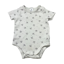 Load image into Gallery viewer, Unisex Target, ribbed organic cotton blend bodysuit / romper, GUC, size 00,