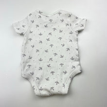 Load image into Gallery viewer, Unisex Target, ribbed organic cotton blend bodysuit / romper, GUC, size 00,