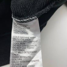 Load image into Gallery viewer, Unisex Adidas, black zip hoodie sweater, wash fade, FUC, size 5-6,