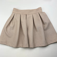 Load image into Gallery viewer, Girls Child by Petals Ink, gold ribbed jacket / blazer + skirt, L: 33cm, W: 27cm across, EUC, size 5,
