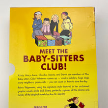Load image into Gallery viewer, Books THE BABY-SITTERS CLUB, 3 x graphic novels by Raina Telgemeier, paperback, GUC, size ,