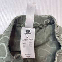 Load image into Gallery viewer, Unisex Dymples, stretchy leggings / bottoms, Inside leg: 25.5cm, GUC, size 2,