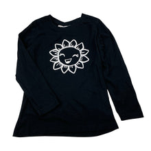 Load image into Gallery viewer, Girls Lily & Dan, black cotton long sleeve tee / top, FUC, size 6,