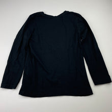 Load image into Gallery viewer, Girls Lily & Dan, black cotton long sleeve tee / top, FUC, size 6,