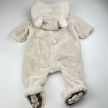 Load image into Gallery viewer, Unisex Beatrix Potter, Peter Rabbit super soft faux fur zip coverall / romper, EUC, size 00,