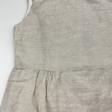 Load image into Gallery viewer, Girls Chloe, cotton lined lightweight metallic dress, small marks front, FUC, size 5, L: 51cm