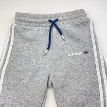 Load image into Gallery viewer, Boys Adidas, fleece lined track pants, elasticated, Inside leg: 28.5cm, FUC, size 2,