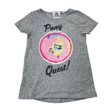 Load image into Gallery viewer, Girls My Little Pony, flip sequin tee / top, FUC, size 5-6,