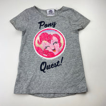 Load image into Gallery viewer, Girls My Little Pony, flip sequin tee / top, FUC, size 5-6,