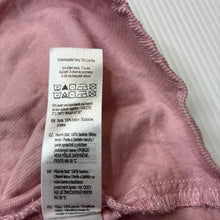 Load image into Gallery viewer, Girls F&F, pink lightweight corduroy cotton overalls dress, GUC, size 00, L: 37cm