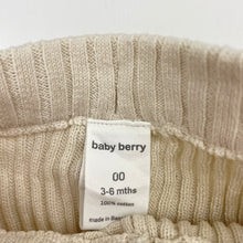 Load image into Gallery viewer, Girls Baby Berry, ribbed knit cotton leggings / botttoms, GUC, size 00,
