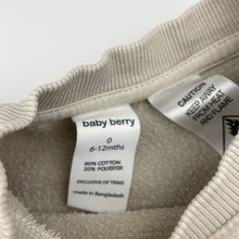 Load image into Gallery viewer, Girls Baby Berry, embroidered fleece lined romper, FUC, size 0,