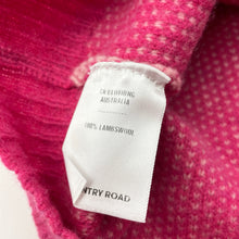 Load image into Gallery viewer, Girls Country Road, 100% lambswool knit long cardigan, L: 60cm, GUC, size 6,