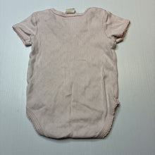 Load image into Gallery viewer, Girls Baby Berry, pointelle organic cotton bodysuit / romper, GUC, size 0,
