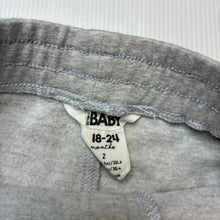 Load image into Gallery viewer, Unisex Cotton On, stretchy fleece lined casual pants, elasticated, Inside leg: 25cm, GUC, size 2,