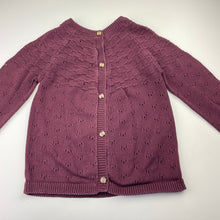 Load image into Gallery viewer, Girls Anko, cotton knitted cardigan, wash fade, FUC, size 6,