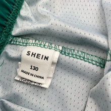 Load image into Gallery viewer, Boys SHEIN, green soccer / activewear shorts, elasticated, EUC, size 8,
