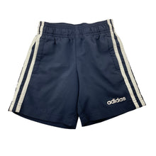 Load image into Gallery viewer, Boys Adidas, navy sports / activewear shorts, elasticated, GUC, size 4-5,