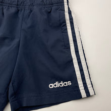Load image into Gallery viewer, Boys Adidas, navy sports / activewear shorts, elasticated, GUC, size 4-5,