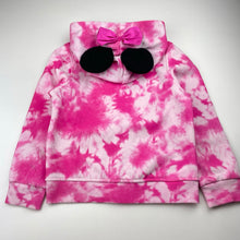 Load image into Gallery viewer, Girls Disney, Minnie Mouse fleece-lined zip hoodie sweater, FUC, size 6,
