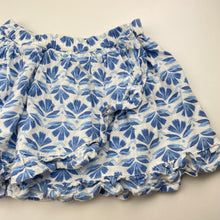 Load image into Gallery viewer, Girls cotton/viscose/linen, blend skirt, elasticated, L: 27cm, GUC, size 6,