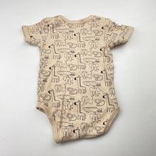 Load image into Gallery viewer, Unisex GEM LOOK, soft feel organic cotton bodysuit / romper, EUC, size 000-00,