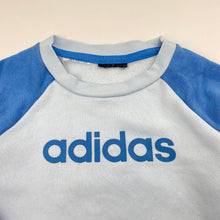 Load image into Gallery viewer, Boys Adidas, fleece-lined sweater / jumper, armpit to armpit 31cm, armpit to cuff: 26.5cm, FUC, size 2-3,