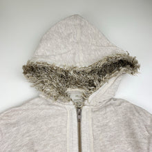 Load image into Gallery viewer, Girls Country Road, cotton zip hoodie sweater, mark back of hood, FUC, size 8,