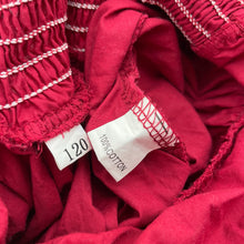 Load image into Gallery viewer, Girls cotton, summer high-low dress, FUC, size 6, L: 59cm at front