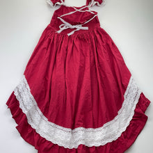 Load image into Gallery viewer, Girls cotton, summer high-low dress, FUC, size 6, L: 59cm at front
