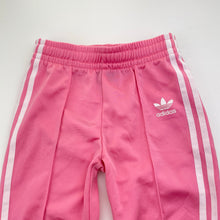 Load image into Gallery viewer, Girls Adidas, track pants, inside leg: 37.5cm, light marks & wear on knees, FUC, size 3-4,