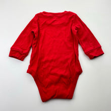 Load image into Gallery viewer, Unisex Carter's, red cotton bodysuit / romper, FUC, size 00-0,