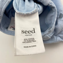 Load image into Gallery viewer, Unisex Seed, stretchy zip romper, elephants, FUC, size 000,