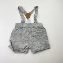 Load image into Gallery viewer, Boys Dymples, lightweight suspender shorts, elasticated, EUC, size 000,