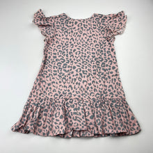 Load image into Gallery viewer, Girls Cotton On, animal print lightweight cotton dress, EUC, size 2, L: 47cm