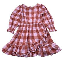 Load image into Gallery viewer, Girls Cotton On, viscose / linen long sleeve dress, EUC, size 3, L: 51cm
