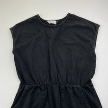 Load image into Gallery viewer, Girls Cotton On, black cotton casual dress, FUC, size 5, L: 57cm