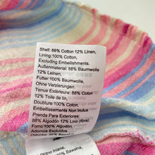 Load image into Gallery viewer, Girls Cotton On, striped cotton / linen summer dress, GUC, size 2, L: 48cm