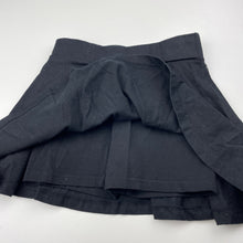 Load image into Gallery viewer, Girls Anko, black cotton skirt, built-in shorts, elasticated, EUC, size 6,