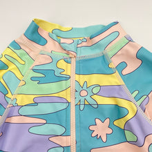 Load image into Gallery viewer, Girls Cotton On, long sleeve swim one-piece, FUC, size 4,