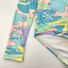 Load image into Gallery viewer, Girls Cotton On, long sleeve swim one-piece, FUC, size 4,