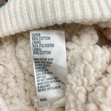 Load image into Gallery viewer, Unisex Anko, thick fleece-lined knit cotton hooded cardigan, EUC, size 000,