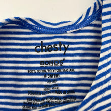 Load image into Gallery viewer, Unisex Bonds, striped chesty singlet top, FUC, size 000,