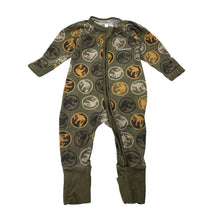 Load image into Gallery viewer, Boys Bonds, x Jurassic Park zip Wondersuit / zippy / romper (wash fade), FUC, size 000,