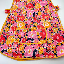 Load image into Gallery viewer, Girls Target, vintage floral cotton smock apron, L:72cm, EUC, size 10-12,