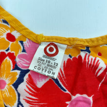 Load image into Gallery viewer, Girls Target, vintage floral cotton smock apron, L:72cm, EUC, size 10-12,