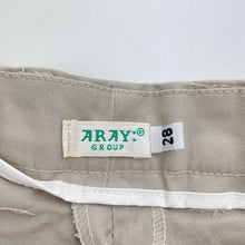 Load image into Gallery viewer, Boys ARAY group, stretch cotton chino shorts, waist: 34cm across, EUC, size 10,